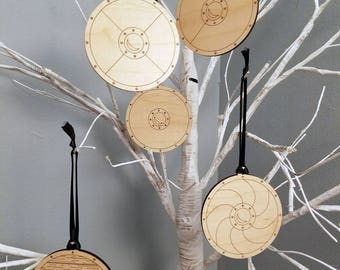 Viking Shields Ornament Set
