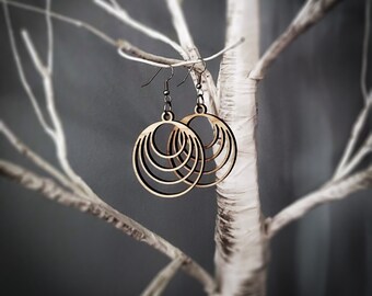 Coaxial/Nested Circles Earrings