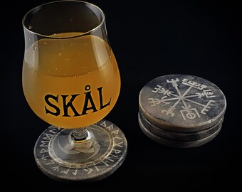 Heathen / Viking Coaster Set (Marble)