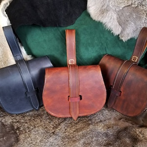 Birka Style Leather Belt Pouch