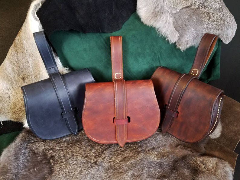 Birka Style Leather Belt Pouch image 1