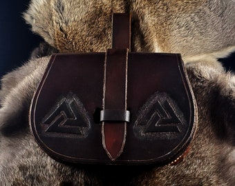 Valknut Birka Leather Pouch