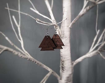 Valknut Earrings (Trefoil Knot Style)