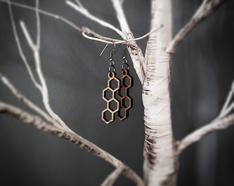 Hexagonal Column Earrings