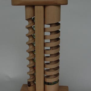 The Crank: A wooden toy with marbles hand crafted in Vermont. image 2