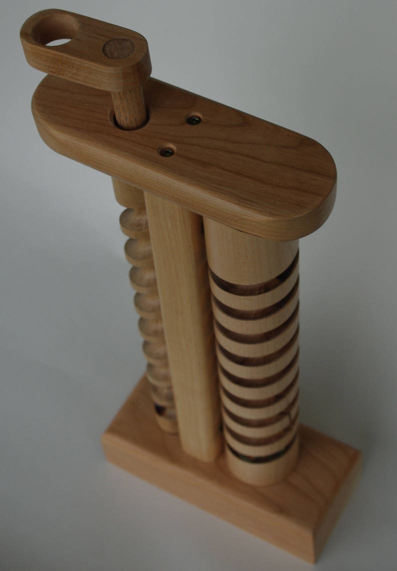 The Crank: A wooden toy with marbles hand crafted in Vermont. image 3
