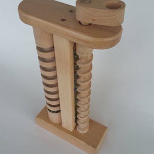 The Crank: A wooden toy with marbles hand crafted in Vermont. image 5