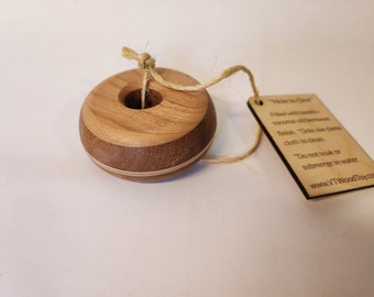 Wooden Donut Baby Rattle