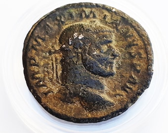 Rare Authentic Coin Roman Empire Follis, Maximianus Herculius (286-305) - Genius Populi Romani.