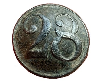 France Napoleonic Wars French Rare Button 28 Regiment Military Army - 19mm - historical gift - Christmas gift