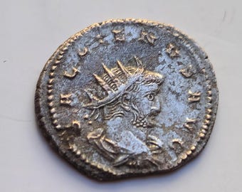 ガリエヌス動物園シリーズのローマ硬貨 AE3、3 世紀古代アントニニ