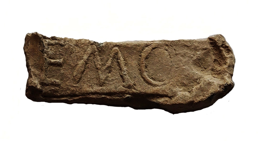 Authentic and Rare Roman Lead Ingot With Inscription C6369ad