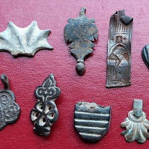 Authentic Lot of Beautiful Artifacts, Ancient Medieval Bronze Ornaments - 10th - 13th Centuries