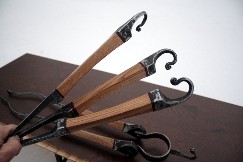 Fire Poker Fireplace Poker Shepherds Hook Wood Poker Etsy