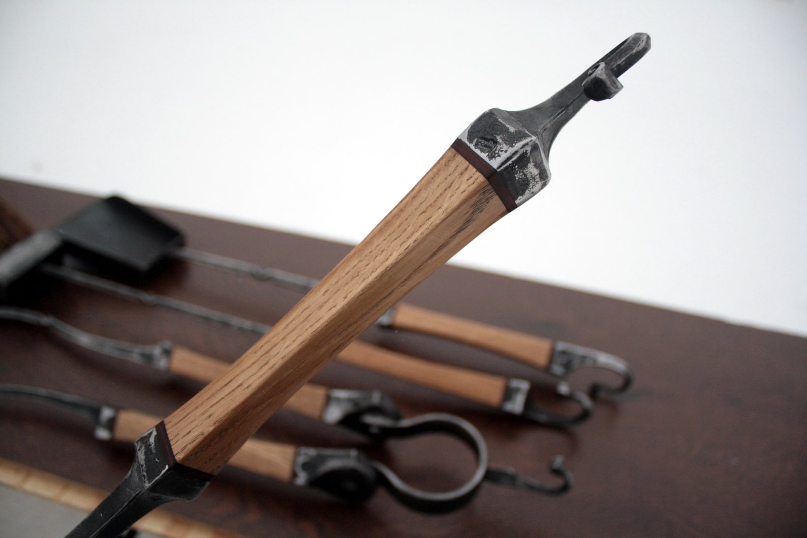 Fire Poker Fireplace Poker Shepherds Hook Wood Poker Etsy