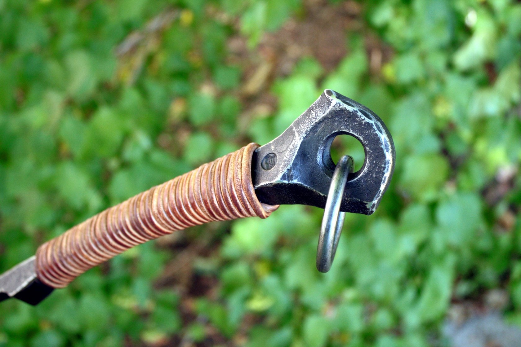 Fire Poker Leather Handle Hand Fire Tool Hearth Etsy