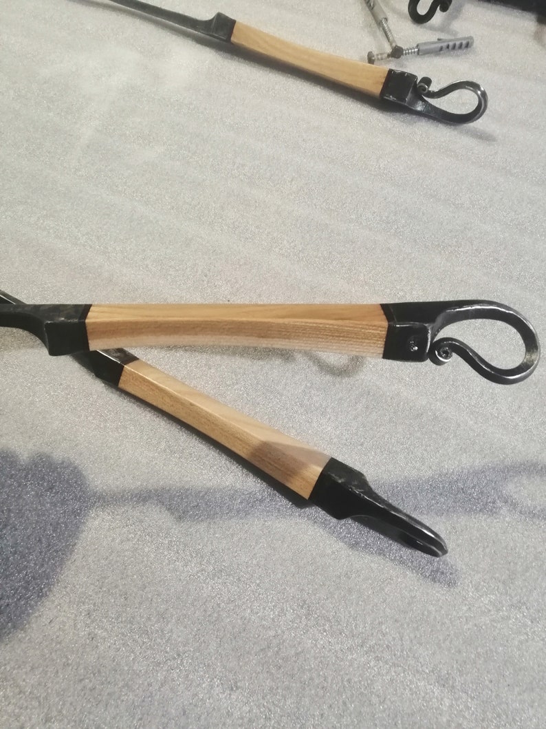 Fire Poker Fireplace Poker Shepherds Hook Wood Poker Etsy