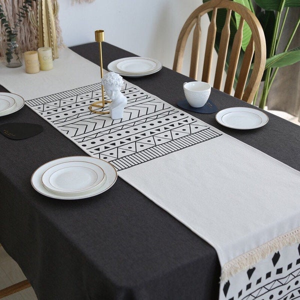 White Table Runner Etsy UK