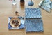 Ukiyoe Ocean Waves Linen Kitchen Towel/placemats/napkins, basic linen kitchen towel, soft linen fabric, Dining placemats, tea towels 