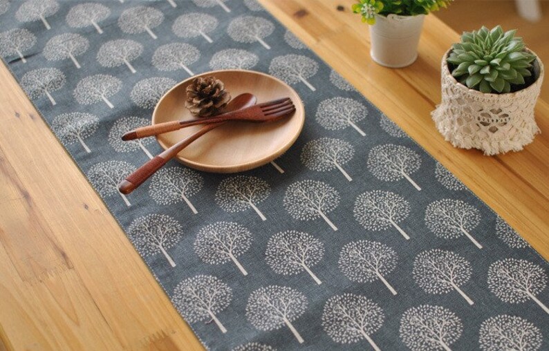 Mulberry Trees Linen Table RunnersSimple linen table runners Etsy