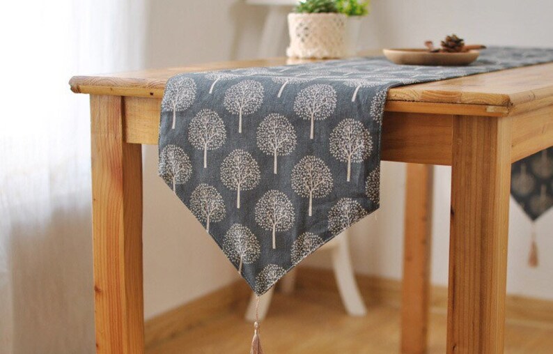 Mulberry Trees Linen Table RunnersSimple linen table runners Etsy