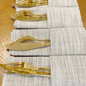 Natural linen placemats, basic linen placemats, soft linen fabric, Dining placemats personalised size available image 8