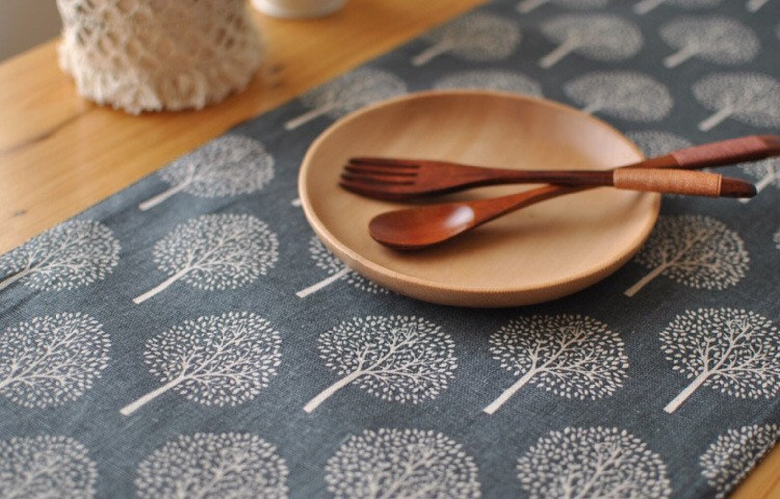 Mulberry Trees Linen Table RunnersSimple linen table runners Etsy