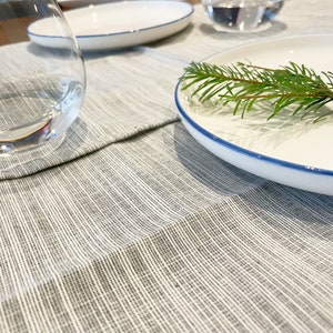 Natural linen placemats, basic linen placemats, soft linen fabric, Dining placemats personalised size available image 4