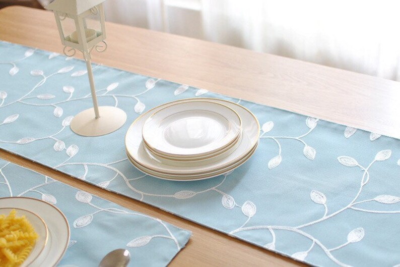 Delicate Vines Linen Placemats and Table Runners Simple Linen Etsy