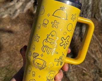 Vaso de acero inoxidable de 40 oz de Sponge & Friends