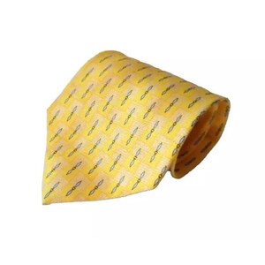 Stand Out in Style: Yellow Geometric Tie for Men from New York City EBY