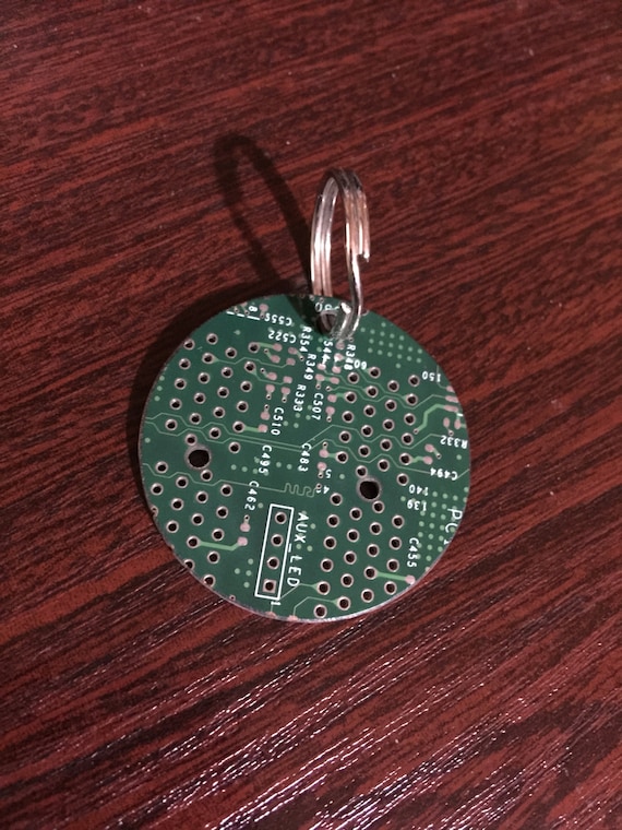 IT Technology Circuit Board Keyring Keychain - image 1