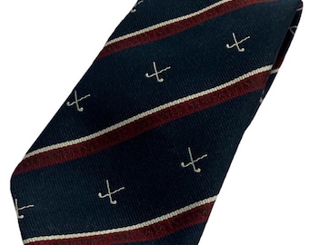 Club Ties LTD Men’s Navy Striped Golf Tie Necktie