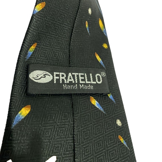 Fratello Hand Made Black Diamonds Men’s Neck Tie - image 3