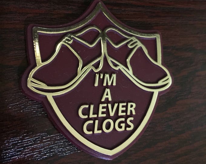 I'm a Clever Clogs Plastic Badge/pin Etsy