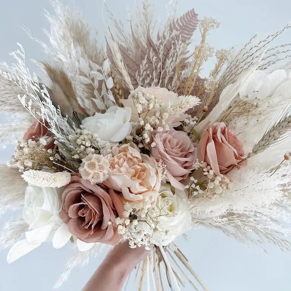 Rustic Wedding Bouquet - Etsy