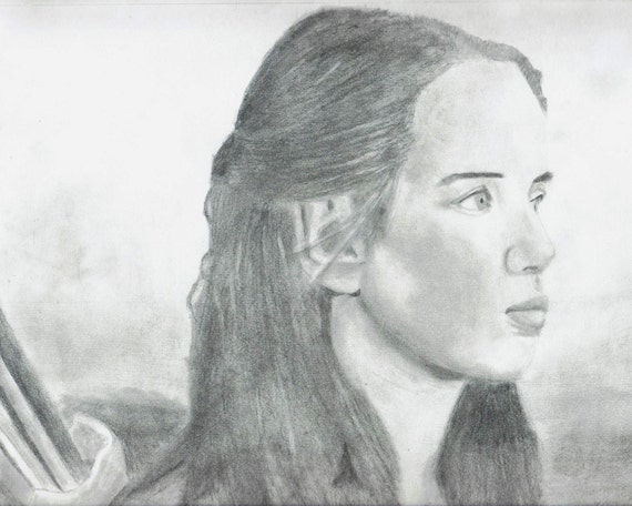 Druku Disney Ołówek Rysunek Fan Art Susan Pevensie Z Opowieści Z Narnii