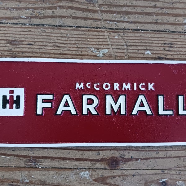 Farmall cast iron sign