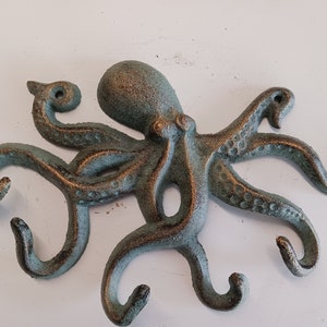 Octopus Wall Hook Antiqued Bronze