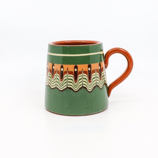 Ceramic Beer Tankard in Forest Green Colour| 500ml Ceramic Mug| Gift Pint Glass|Stoneware Beer Stein|
