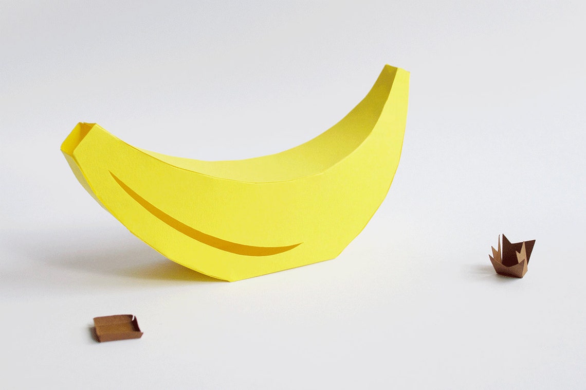 DIY Papier Banane Ornament/Dekoration/Geschenk | Etsy