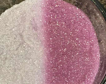 UV Color Changing Glitter, Sun-Activated Glitter, Polyester Glitter, Color Shifting, Color Reveal, Gender Reveal, UV Glitter, White to Pink