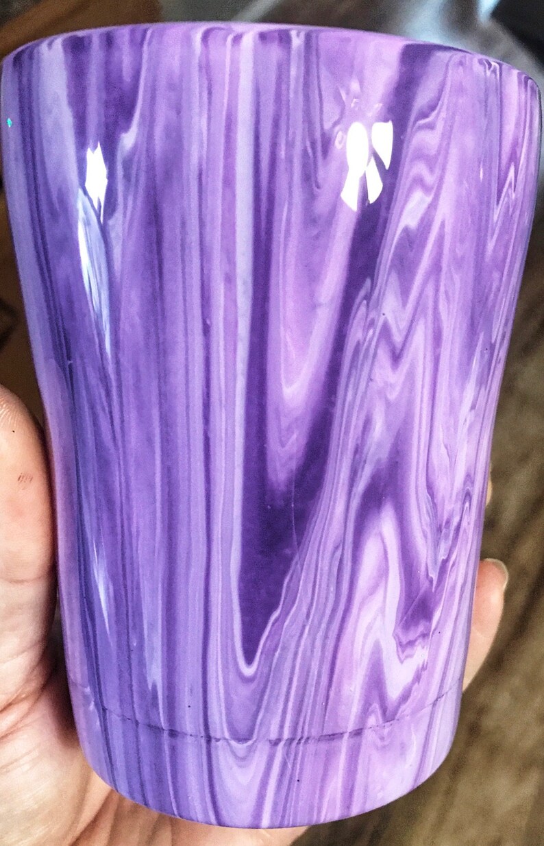 Acrylic pour Tumbler/Paint Pour Cup/Paint Drip/Monogram Paint Etsy