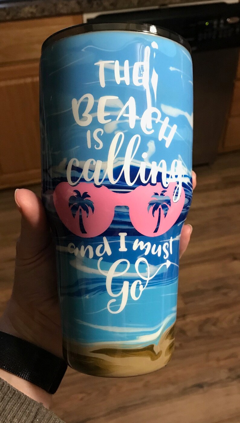 Beach Tumbler/beach Yeti/ocean Yeti/ocean Tumbler/beach Etsy