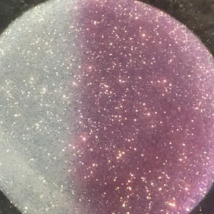 Paillettes à changement de couleur UV, Paillettes activées par le soleil, Paillettes en polyester, Changement de couleur, Mélange fin, Révélation du sexe, Paillettes UV, Blanc à rose