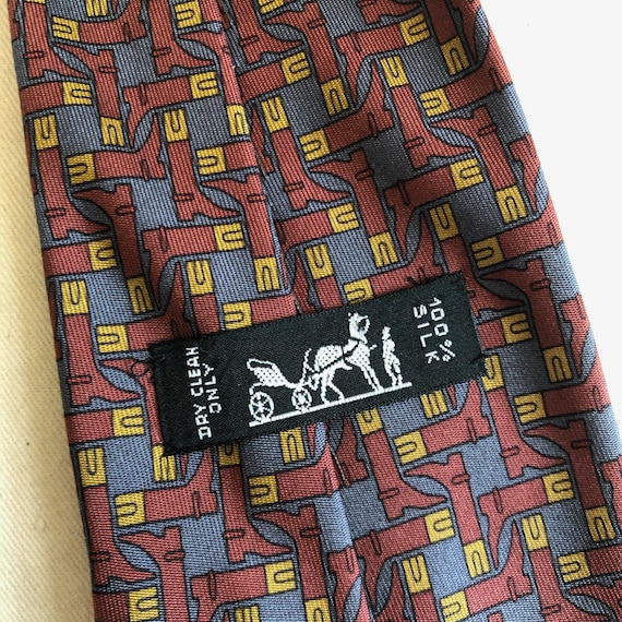 Vintage Hermes Tie - Gem