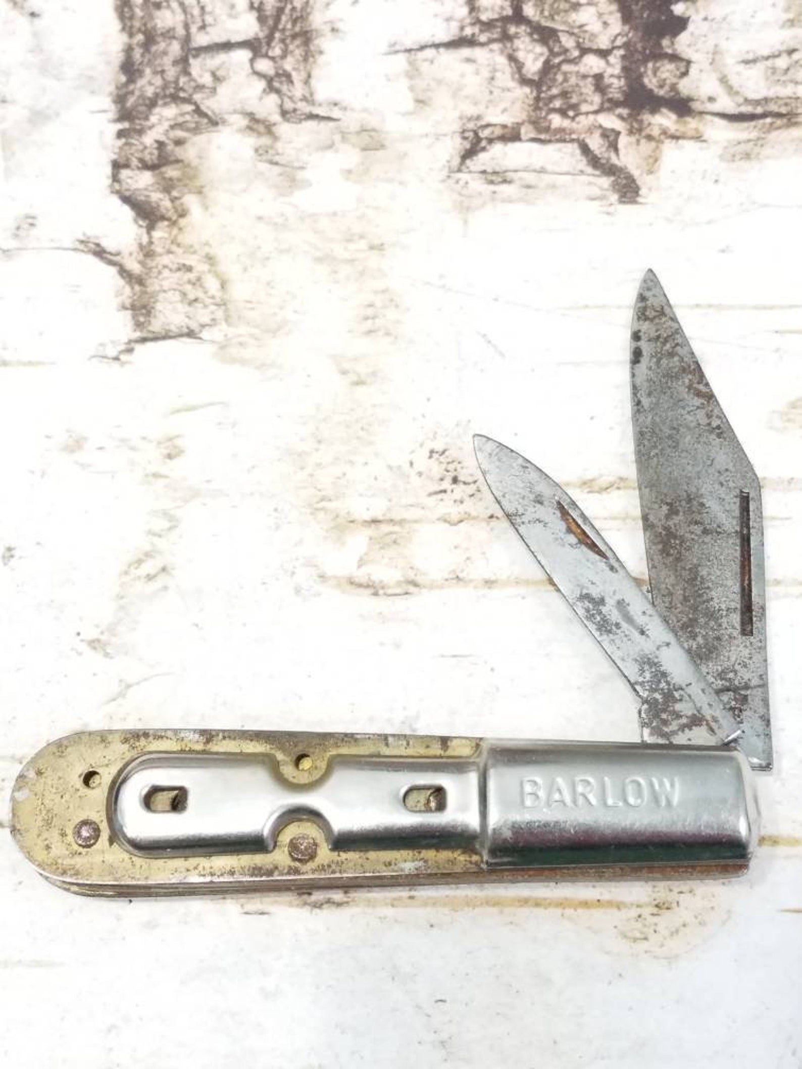 Vintage Ireland Sabre Barlow 2 Blade Pocket Knife Etsy