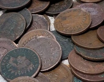 Indian Head Penny, Indian Head Pennies, Old Coins, Old Money, Indian Pennies, Authentic, United States Currency, One Cent Piece, Pennies