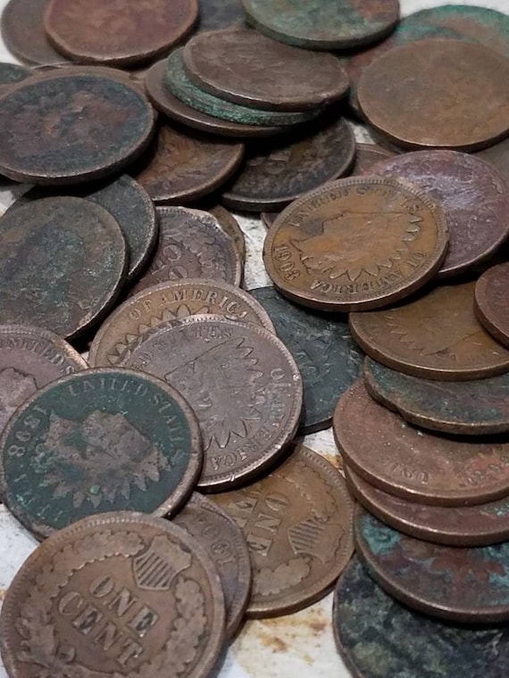 Indian Head Penny, Indian Head Pennies, Old Coins, Old Money, Indian Pennies, Authentic, United States Currency, One Cent Piece, Pennies