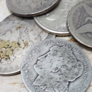 Morgan Silver US Dollar Randomly Pulled Lot of 1, US Silver Dollar Lot